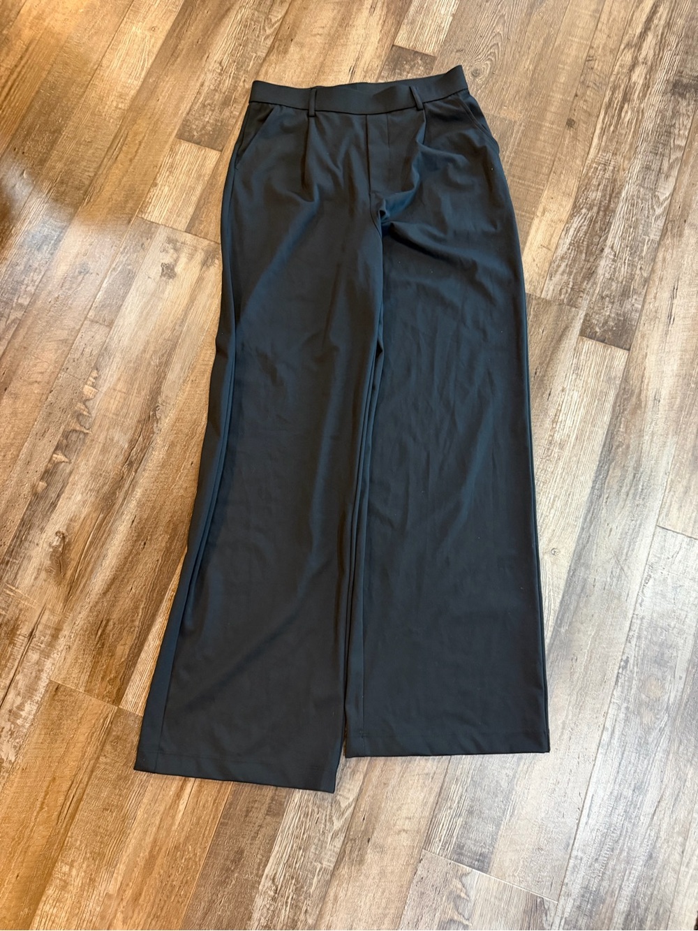 HALARA Black Wide-Leg Trousers Sz med tall